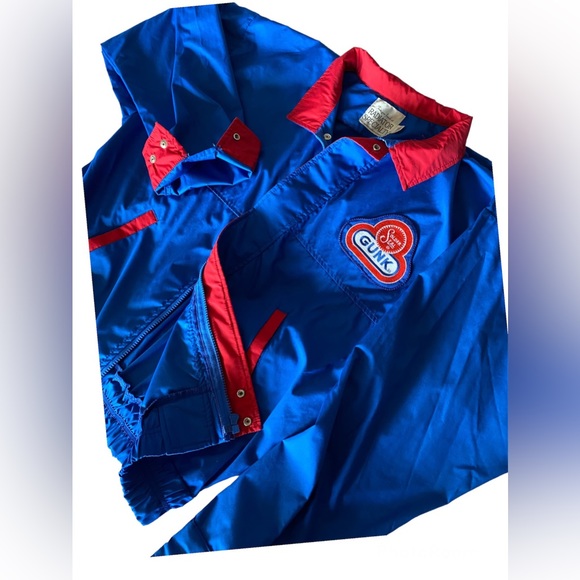 Vintage Men’s Coat Solder Seal Gunk Blue Jacket Kitsch Hipster Chic 🙌 - Picture 3 of 7